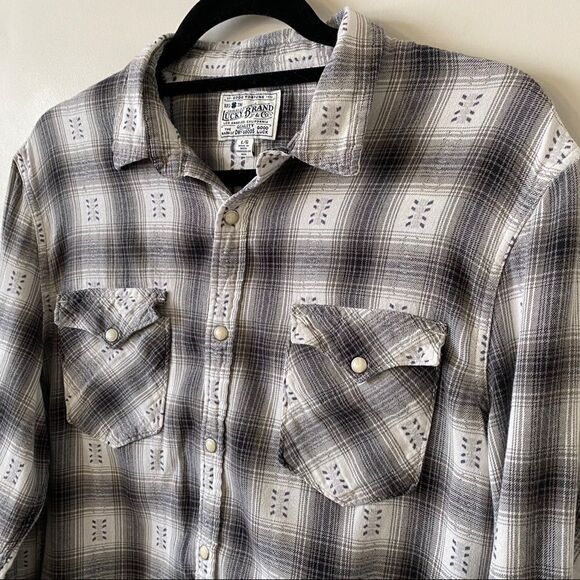 Lucky Brand Plaid Button Down Shirt - Picture 4 of 10